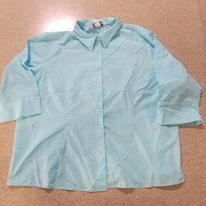 Blue button down shirt 18/20